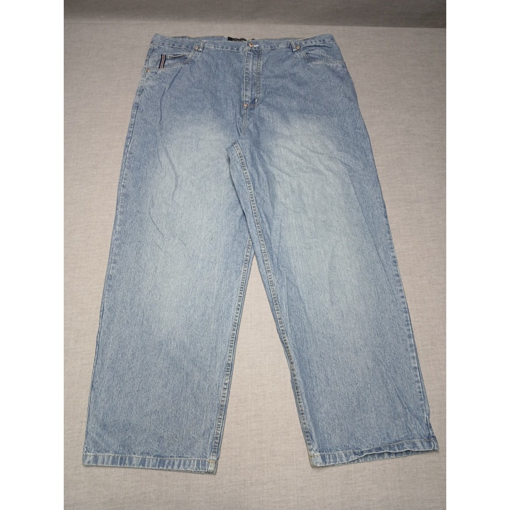 Phat Farm Men’s Baggy Jeans Light Blue High Waist Vintage 44 Y2K